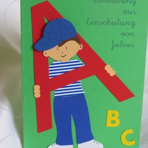 Einladungskarte Einschulung