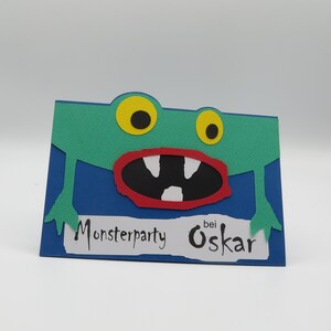 Einladungskarte "Monster"