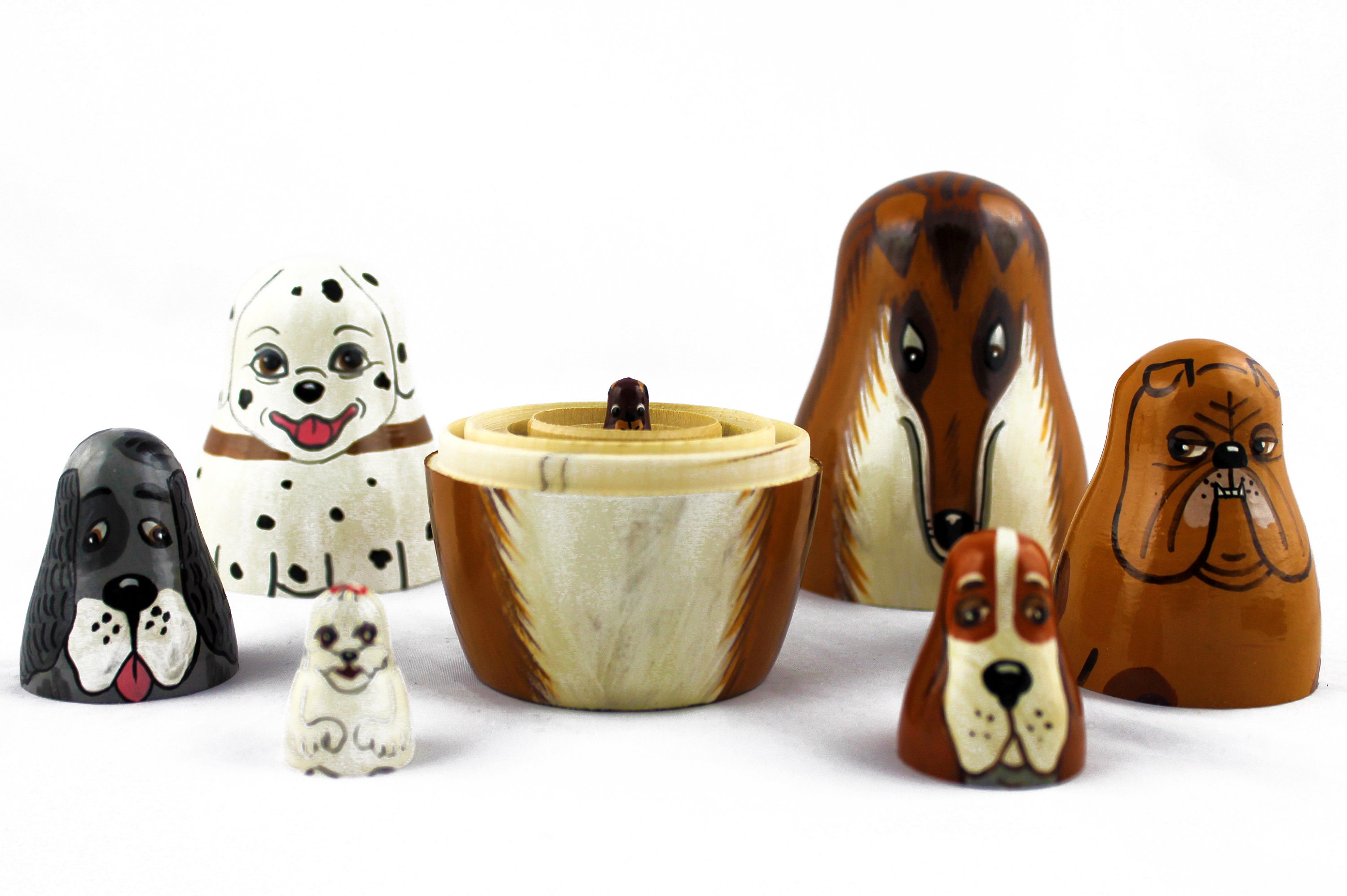 Dog Nesting Dolls Toy Dog Lover Gifts Dog Figurines Dog Etsy