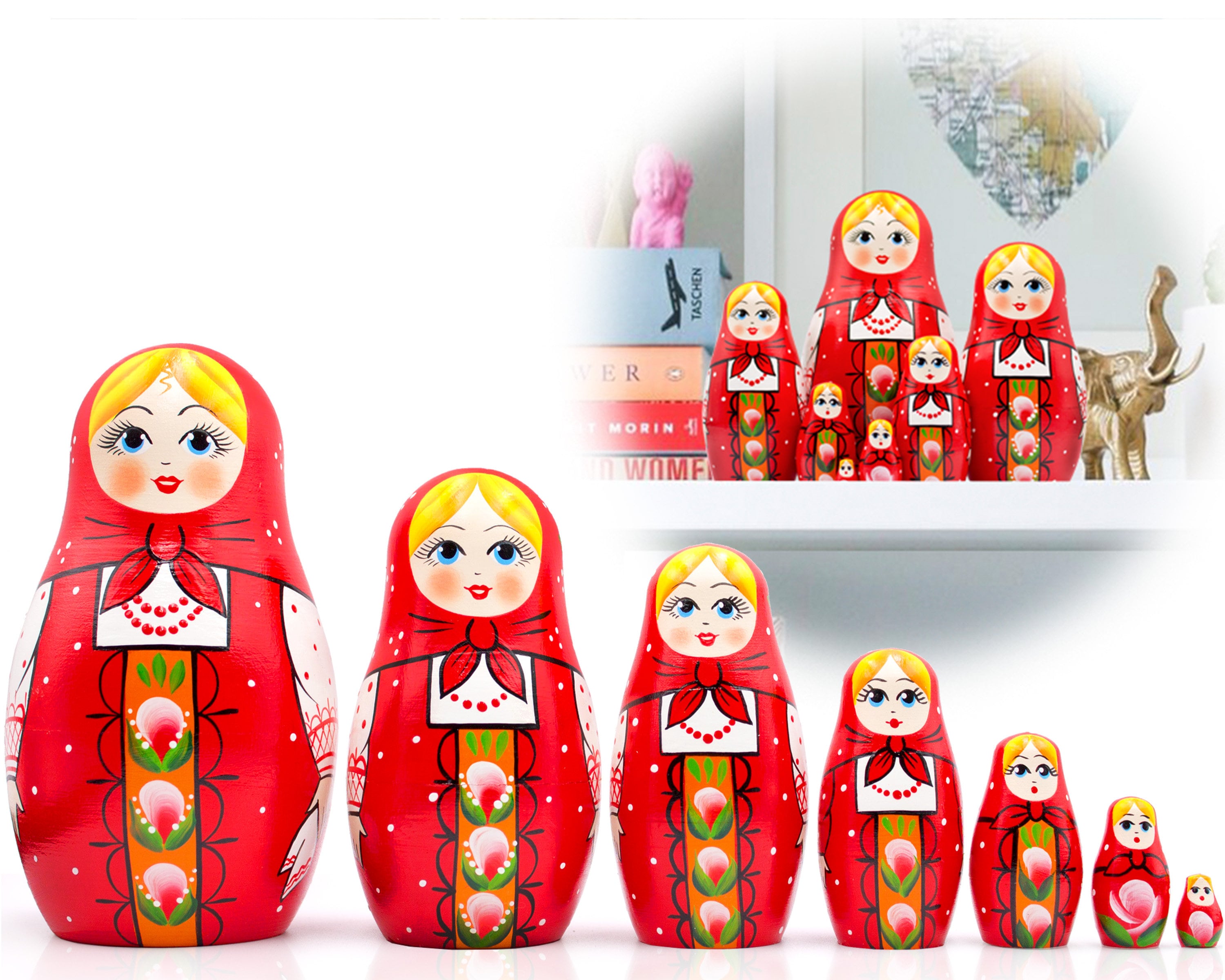 Art & Collectibles Dolls & Miniatures Gift for girl Wooden hand painted