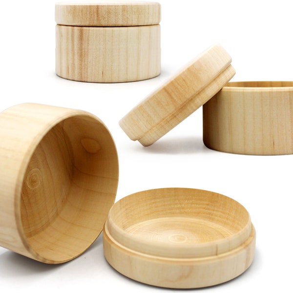 Round Wood Box Etsy