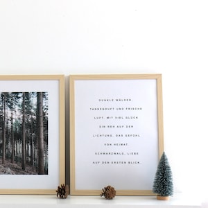 Schwarzwald Poster "TEXT" DIN A3