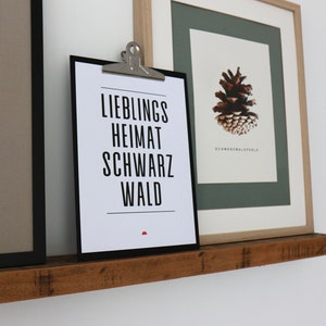 Lieblings Heimat Schwarzwald A4 (Weiß)