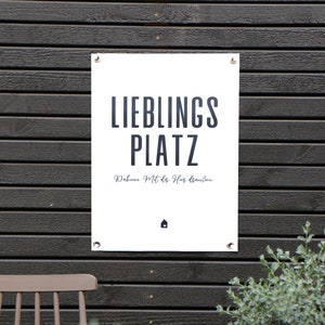 Outdoor Poster - Gartenposter "Lieblingsplatz"