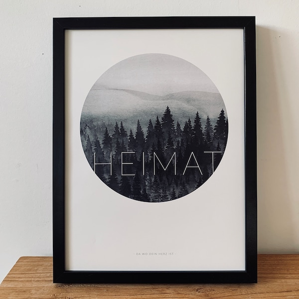 Schwarzwald Poster "HEIMAT" DIN A3