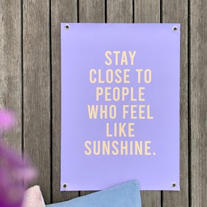 Outdoor Poster - Gartenposter SUNSHINE