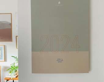 Kalender 2024, Wandkalender, Familienkalender, Familienplaner, Kalender, Monatskalender, Planer 2024,