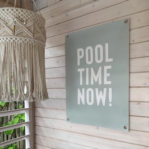 Outdoor Poster - Gartenposter POOL TIME