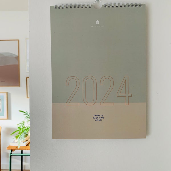 Kalender 2024, Wandkalender, Familienkalender, Familienplaner, Kalender, Monatskalender, Planer 2024,