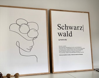 Schwarzwald Poster "Definition"  50x70 cm