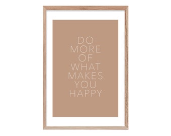 Art Print "Do More" terracotta A4