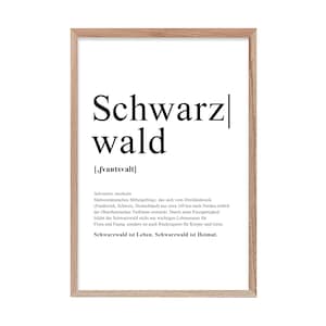 A4 Print Schwarzwald Definition