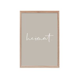 Art Print "heimat." warm grey