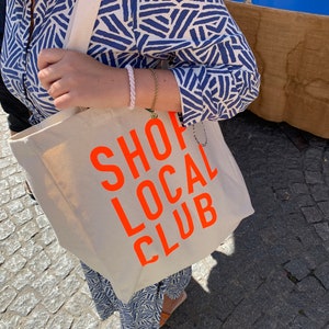 SHOP LOCAL CLUB Shopper Neonorange Bild 6