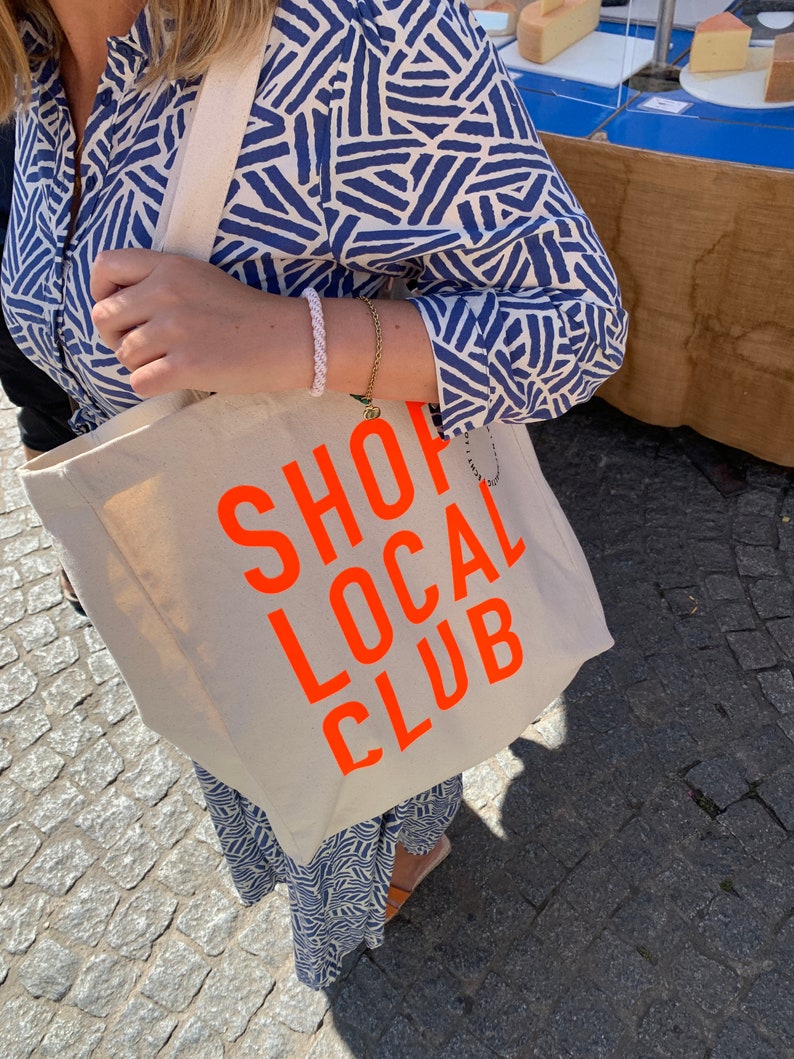 SHOP LOCAL CLUB Shopper Neonorange Bild 6