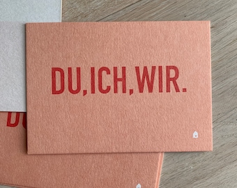 Grußkarte DU.ICH.WIR.