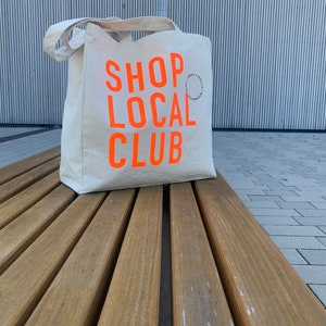 SHOP LOCAL CLUB Shopper Neonorange Bild 5