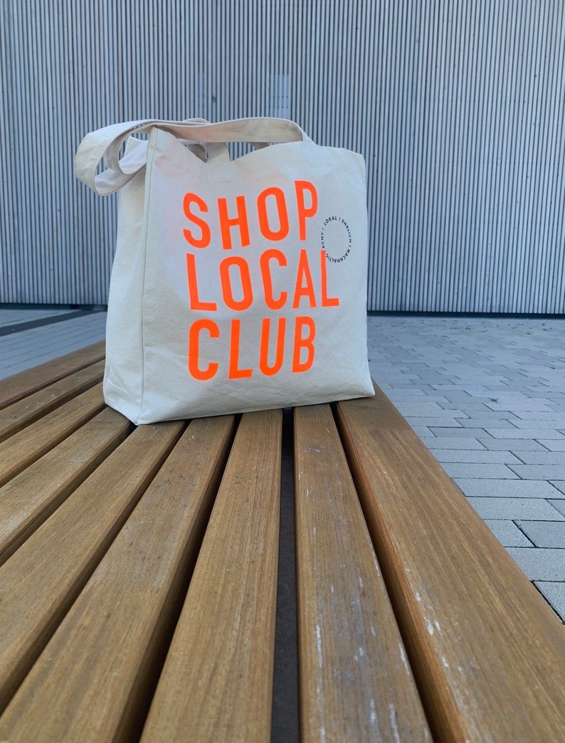 SHOP LOCAL CLUB Shopper Neonorange Bild 5