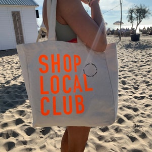 SHOP LOCAL CLUB Shopper Neonorange Bild 1