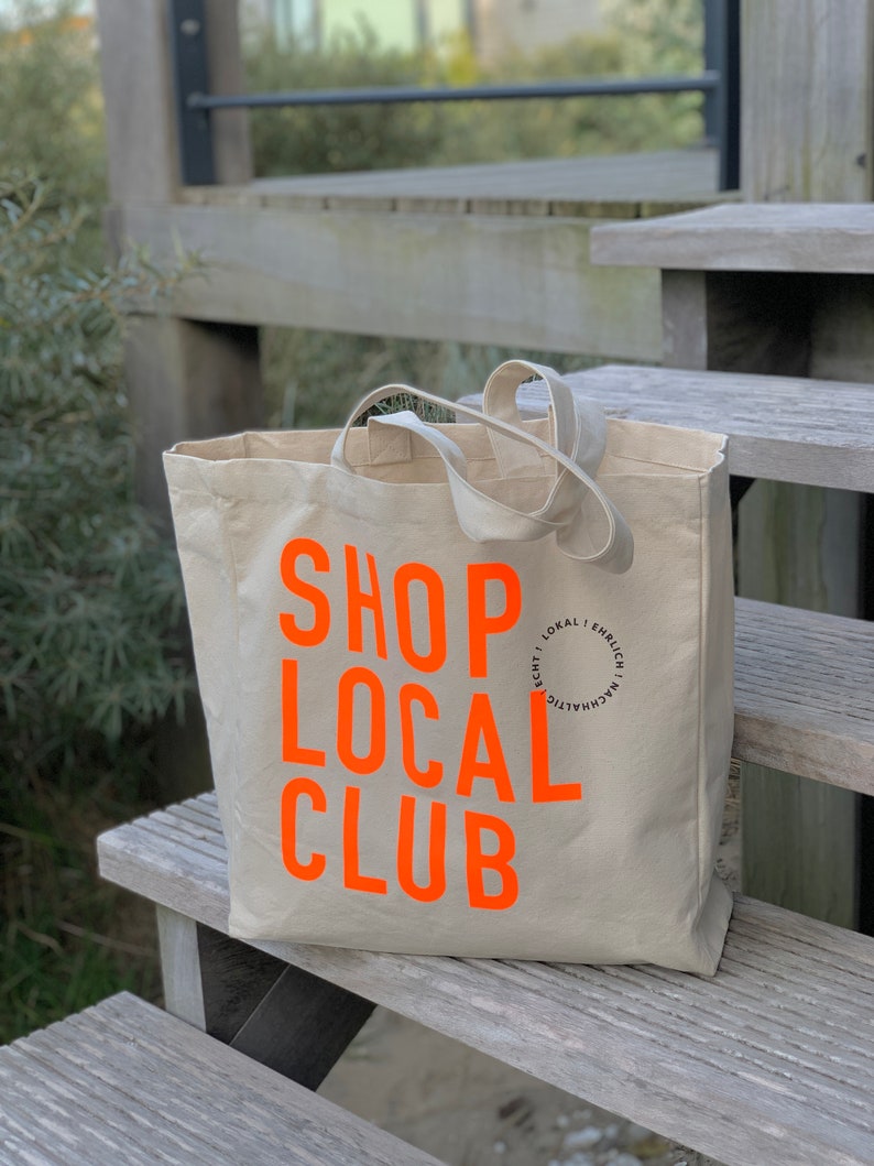 SHOP LOCAL CLUB Shopper Neonorange Bild 7