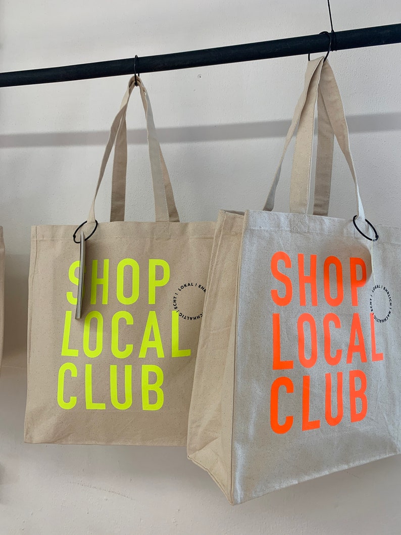 SHOP LOCAL CLUB Shopper Neonorange Bild 9
