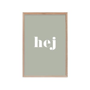 Art Print "hej" mint