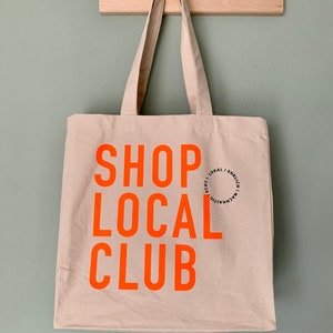 SHOP LOCAL CLUB Shopper Neonorange Bild 2