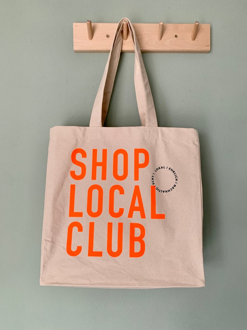 SHOP LOCAL CLUB Shopper Neonorange Bild 2