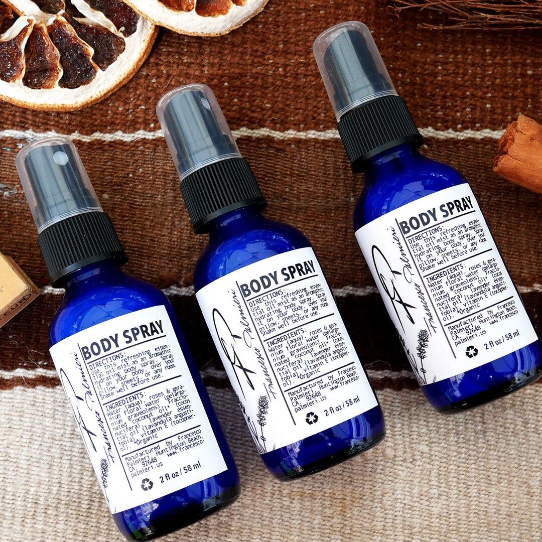 Lavender Body Spray All Natural Organic Made With Pure Etsy