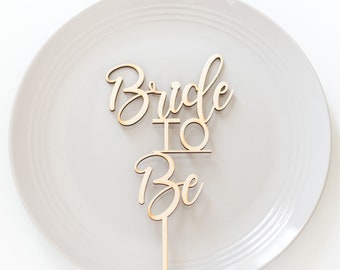 Bride to Be Cake Topper Bridal Shower Cake Topper Rustic Bridal Shower Decor Bridal Shower Decorations, Engaged Cake Topper Miss to Mrs Cake
