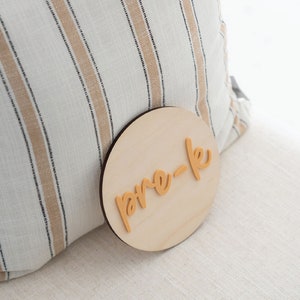 First Day Of School Sign Mini Round Back To School Signs Round Grade School Sign Preschool Sign Kindergarten Sign School Picture Props