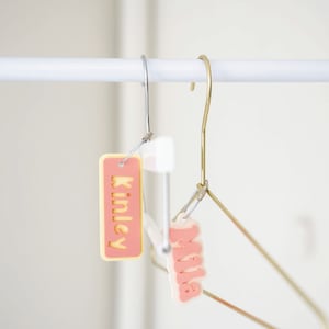 Acrylic Bag Tag Keychain 3D Backpack Tags Kids Tags Keychain Acrylic Name Tag Lunch Box Tag Luggage Tag Diaper Bag Tag Kids Backpack Tag