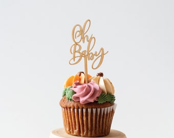 Oh Baby Cupcake Toppers Babyparty Cupcake Toppers Babyparty Cupcake Toppers Babyparty Rustikale Babyparty Oh Baby! Boho Baby 12er Set