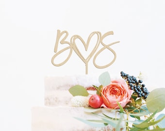 Custom Wedding Cake Topper, Initials Cake Topper, Monogram Cake Topper, Personalized Wedding Cake Topper, Wedding Decor, Wooden Cake Topper