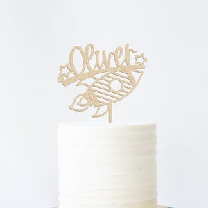 1st Birthday Cake Topper Space Birthday Party One Cake Topper First Birthday First Trip Around The Sun One Cake Topper Space Cake Topper