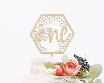 First Birthday Bee Cake Topper Bumble Bee Birthday Cake Topper Bee One Cake Topper Bee Day Cake Topper Bee Custom Cake Topper Bee Theme