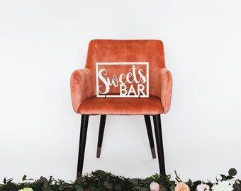 Panneau de confiseries pour mariage Panneau de bar à desserts pour buffet de bonbons Bar à beignets Shower de mariée