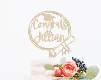 Congrats Cake Topper, Graduation Cake Topper, High School Grad, University Grad, Congrats Grad, Custom Graduation Cake Topper, Grad Party