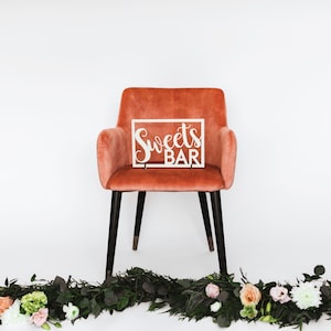 Sweets Bar Sign Wedding Desserts Bar Sign Candy Buffet Donut Bar Bridal Shower Candy Bar Bachelorette Party Engagement Sign Treats Bar Sign