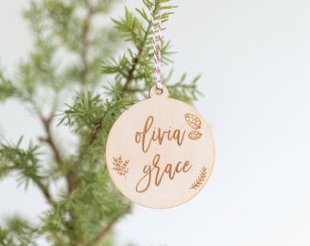 Personalized Christmas Ornament Christmas Tree Ornament Holiday Decor Christmas Gift Tree Decoration Christmas Decor Custom Ornament