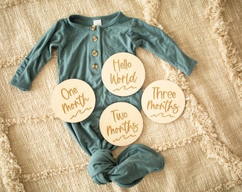 Baby Milestones, Baby Milestone Cards, Baby Milestone Wooden Markers, Baby Milestone Blocks, Newborn Photos, Baby Monthly Milestones