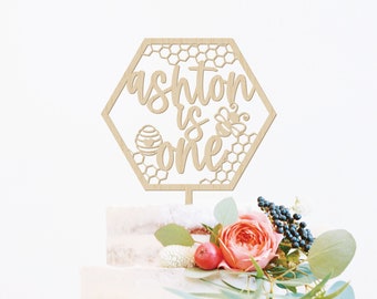 Bee Custom Cake Topper Bee Day Cake Topper 1st Birthday Cake Topper First Birthday Bee Bumble Bee Birthday Cake Topper One Cake Topper