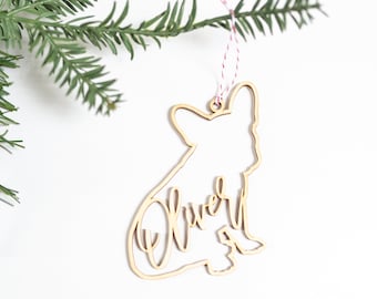 Dog Ornament Custom Christmas Ornament Gift for Animal Lover Dog Lover Gift Personalized Ornament Gift for Dog Pet Christmas Ornament