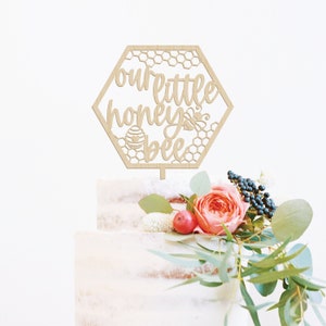 Our Little Honey Bee Cake Topper What Will It Bee Cake Topper Bee Baby Shower Cake Topper Oh Babee Cake Topper Bee Themed Baby Shower