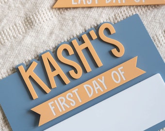 First Day of School Sign Back To School Sign First and Last Day School Sign Back To School Photo Prop Custom First Day Of School Board