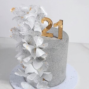 Single Digit Number Cake Topper Acrylic Number Cake Topper Birthday ...