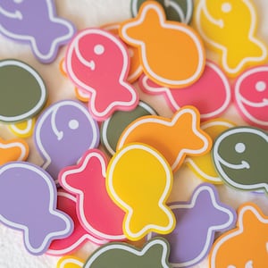 Extra Colored Goldfish Tokens for Reward Jars Reward Jar Goldfish Reward Jars Reward System Potty Training, Classroom Rewards Token Jar