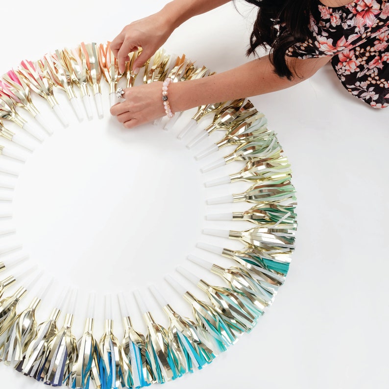 25 Custom Gold Party Noisemakers Fringe Party Horns Etsy