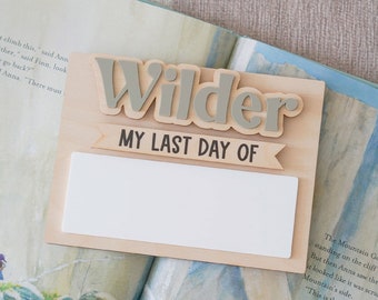 First Day of School Sign Back To School Sign First and Last Day School Sign Back To School Photo Prop Custom First Day Of School Board