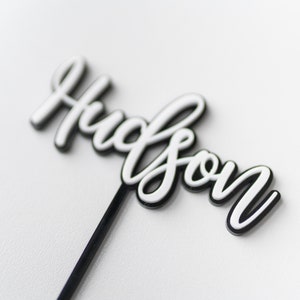 Personalized Acrylic Cake Topper Name Cake Topper Custom Birthday Cake Topper First Birthday Cake Topper 1st Birthday Cake Topper Acrylic
